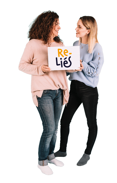 Filles Associations Relies Mises En Relation Sociale Panneau